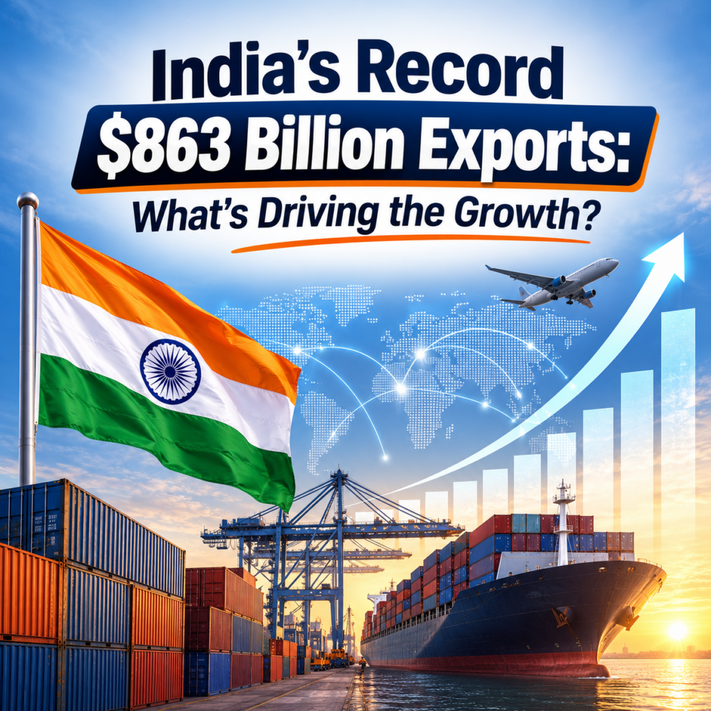 India’s Record $863 Billion Exports: What’s Driving the Growth?