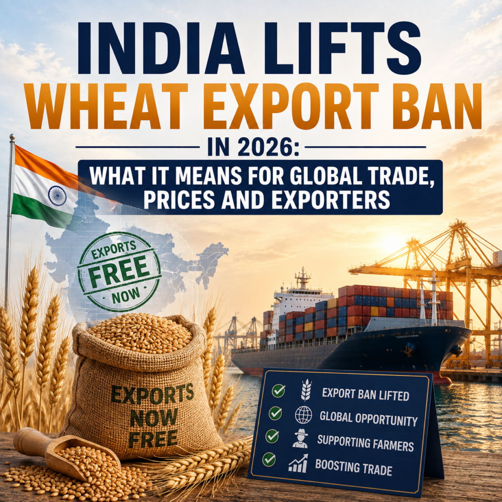 India Lifts Wheat Export Ban 2026 — Impact on Exporters