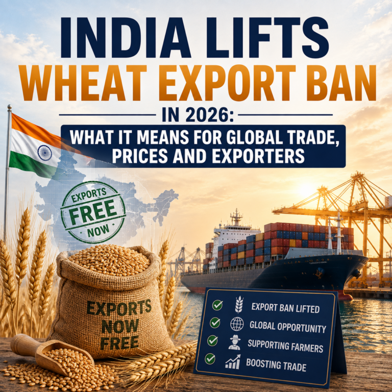 India Lifts Wheat Export Ban 2026 — Impact on Exporters