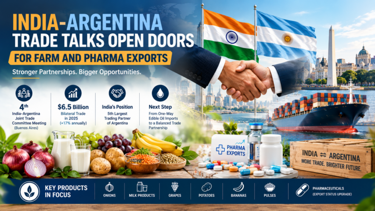 India-Argentina Trade Talks Open Doors for Farm and Pharma Exports