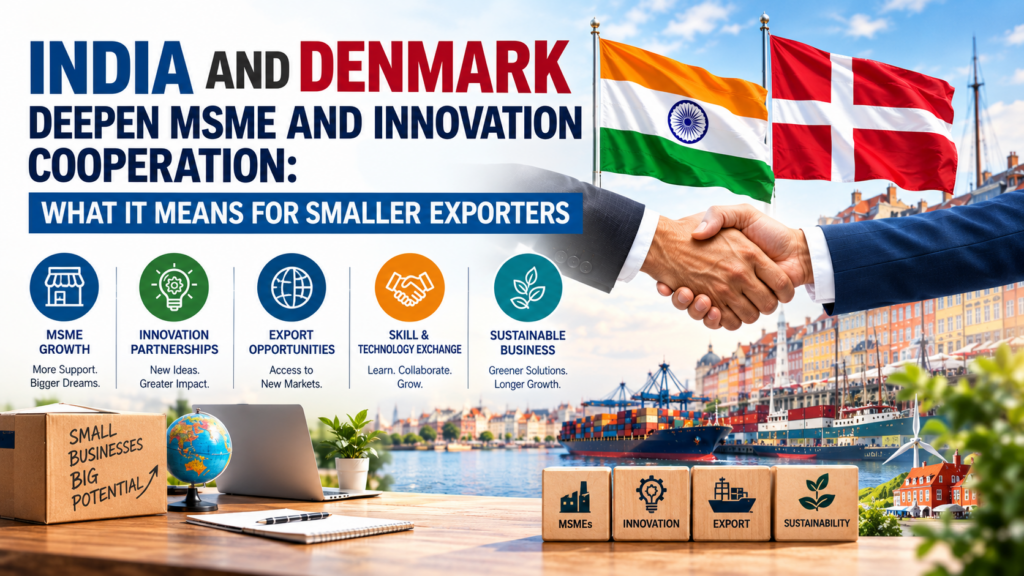 India and Denmark Deepen MSME and Innovation Cooperation: What It Means for Smaller Exporters