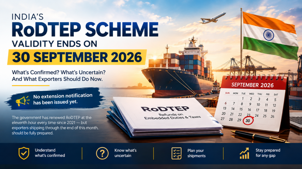 RoDTEP Scheme Deadline Is 7 Days Away — What Exporters Should Know