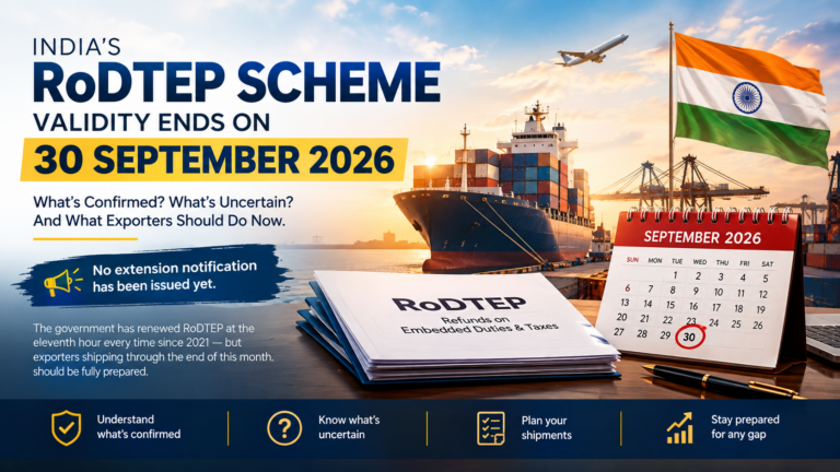 RoDTEP Scheme Deadline Is 7 Days Away — What Exporters Should Know